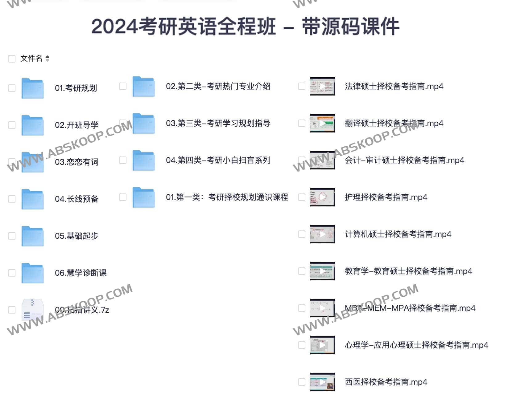 2024考研英语全程班 - 带源码课件