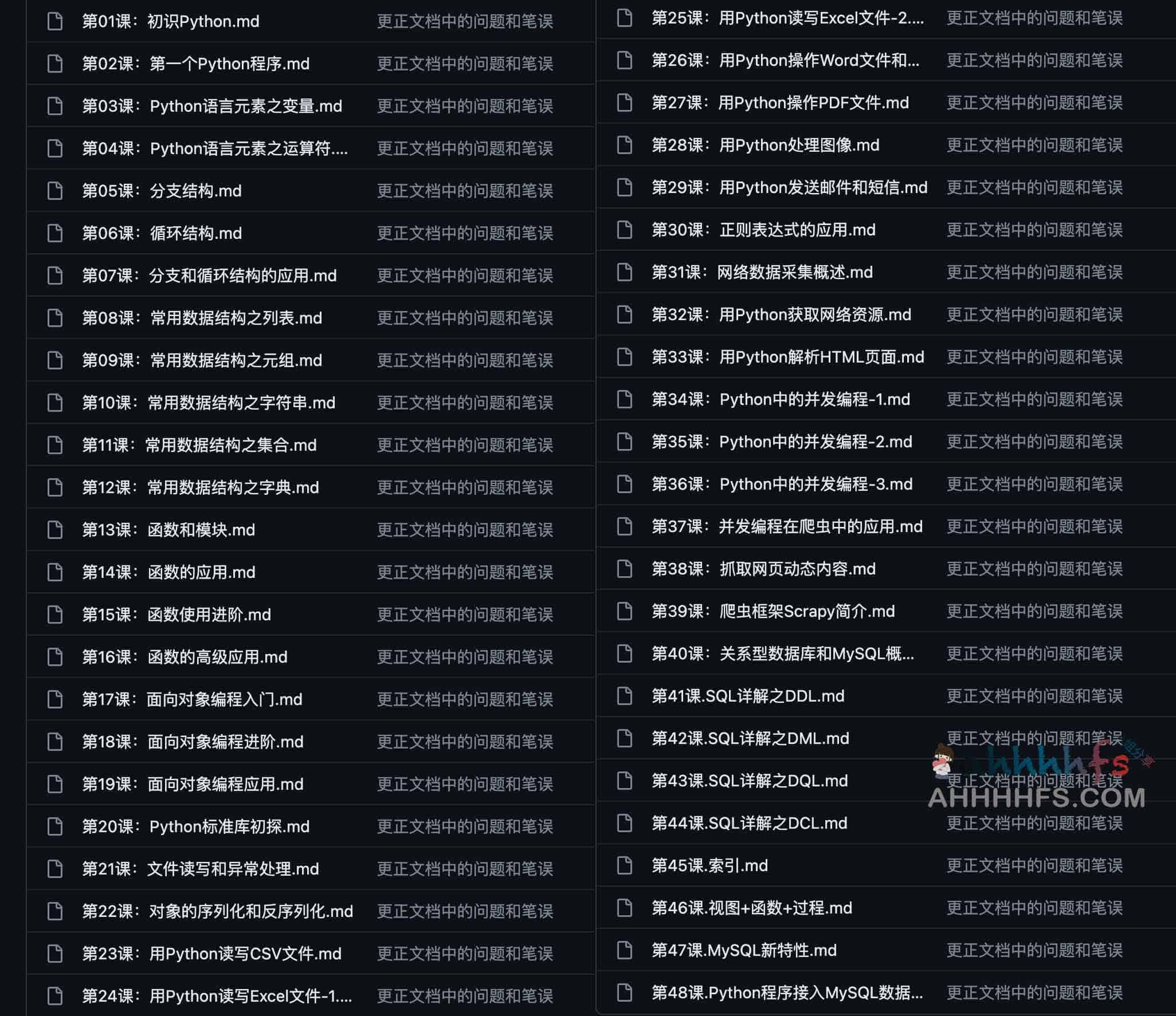 Python语言基础50课 新手入门课程