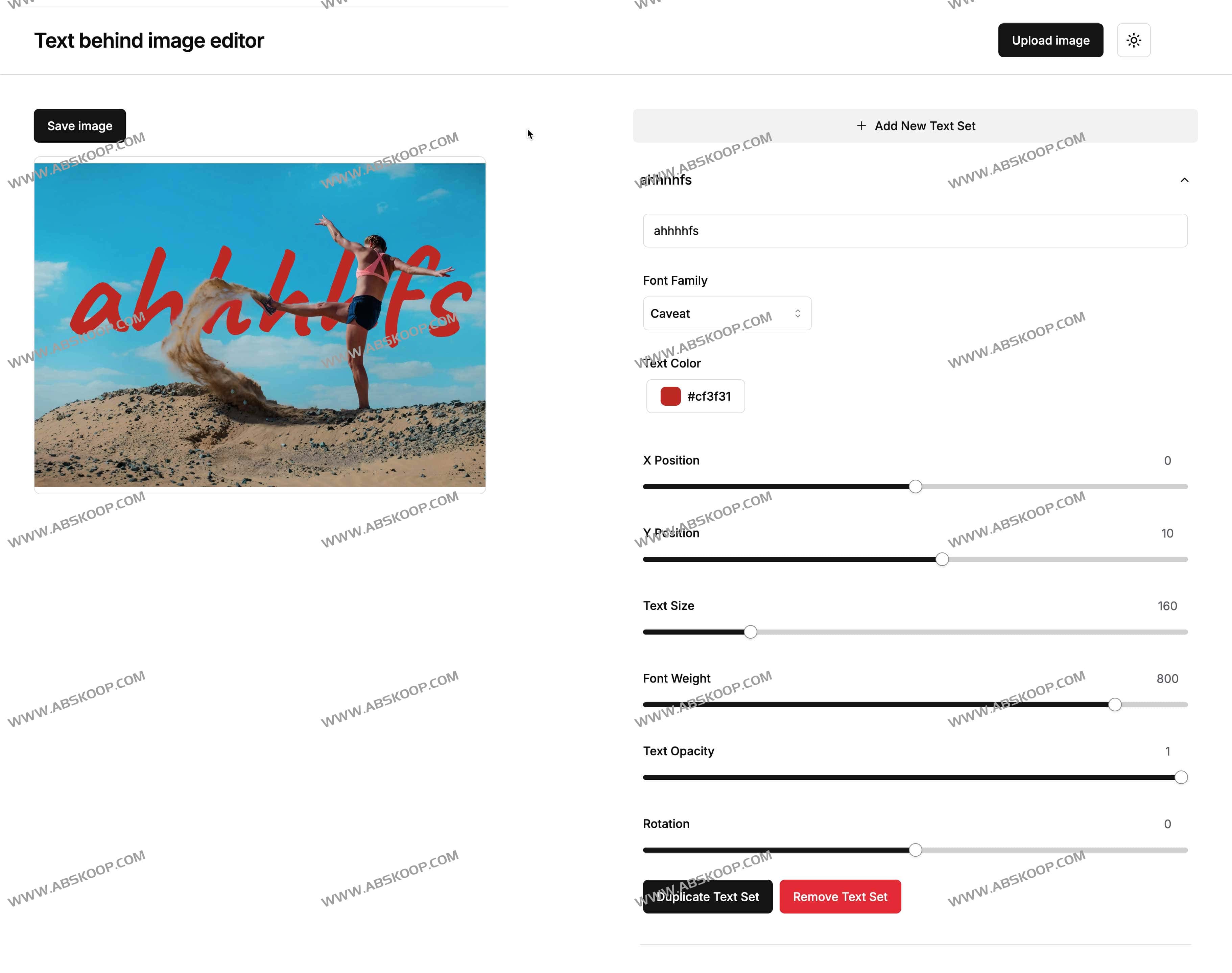 Text Behind Image - 开源在线图片设计工具 轻松创建图像设计背后的文字