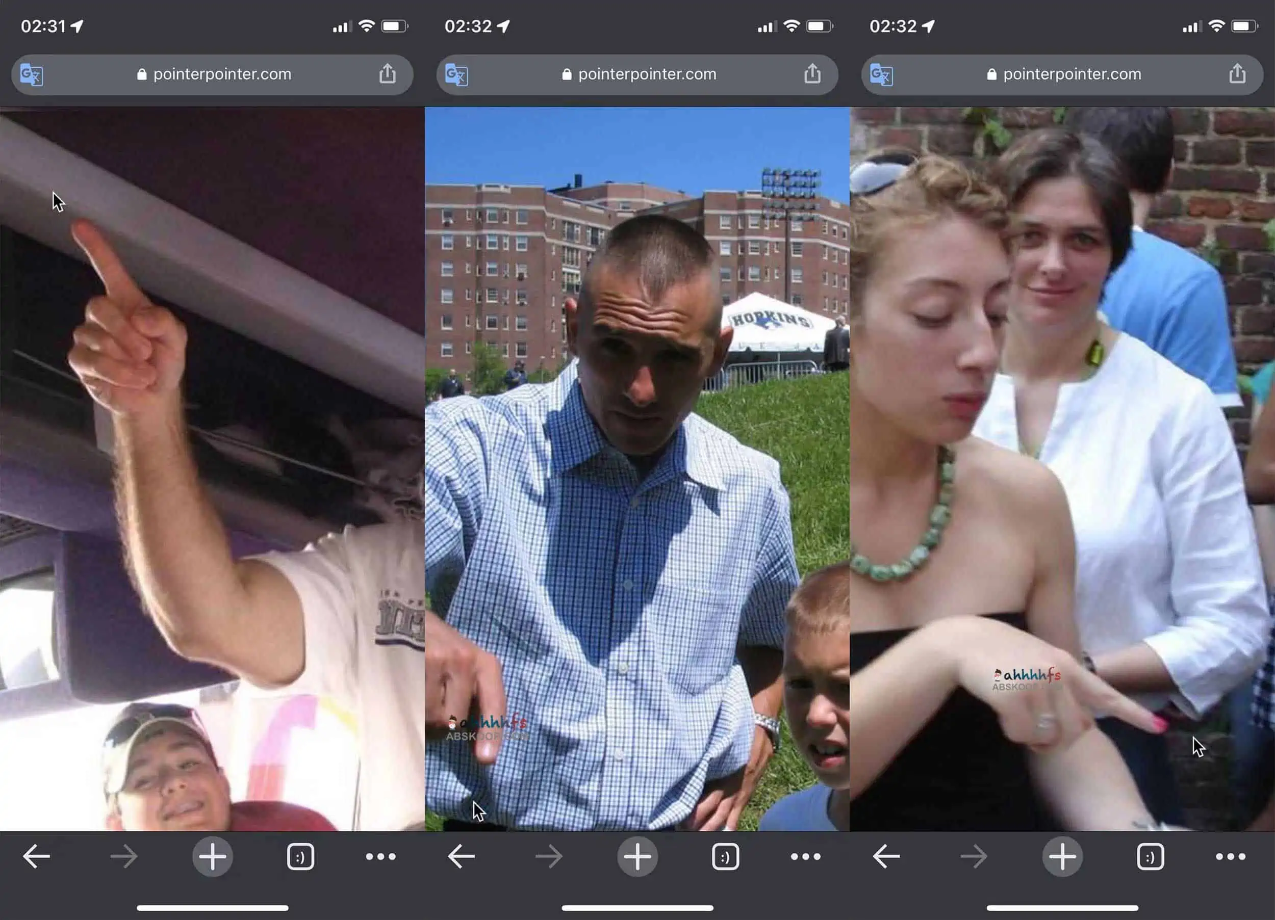 Pointer Pointer 鼠标指哪里 返回一张照片手指指哪里