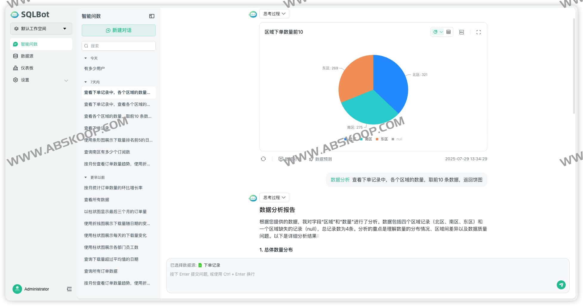 SQLBot：基于大模型和 RAG 的智能问数系统 用自然语言直接提问数据库