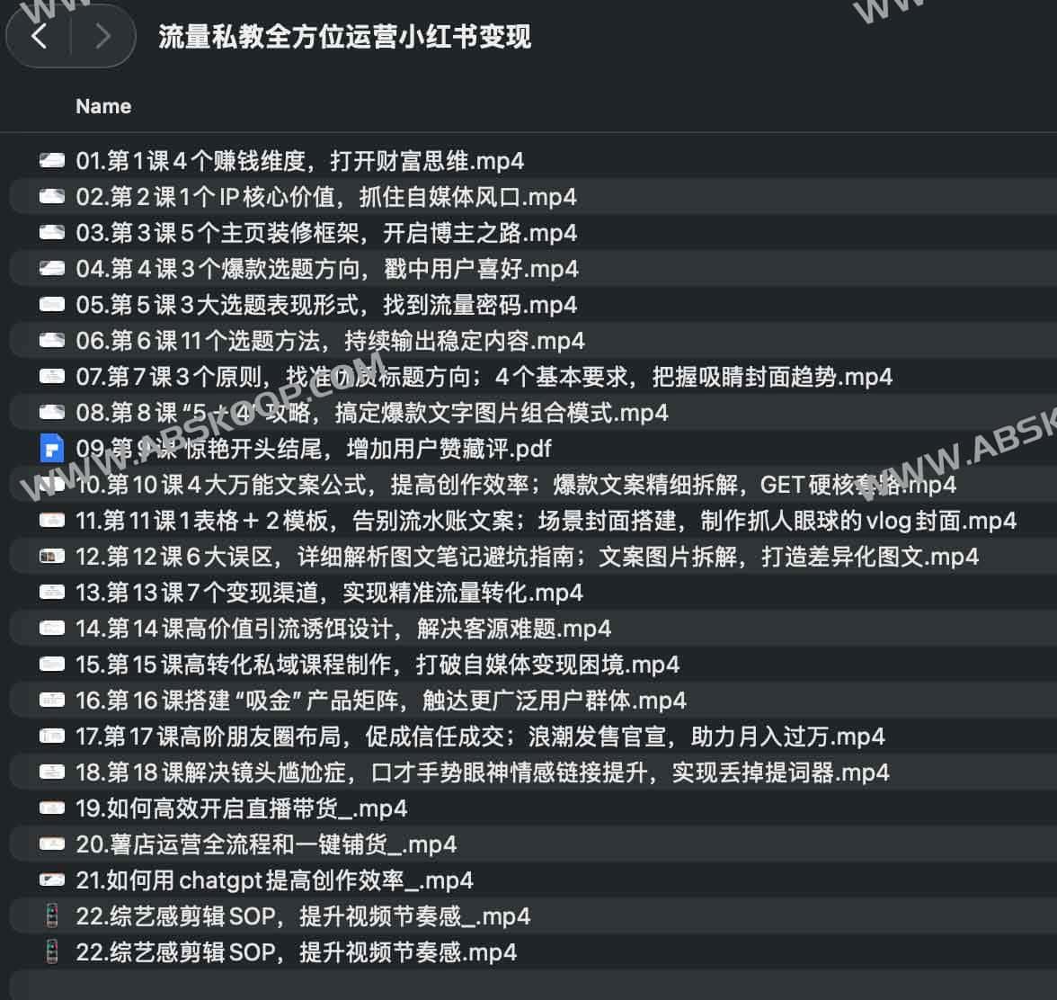 流量私教全方位运营小红书变现