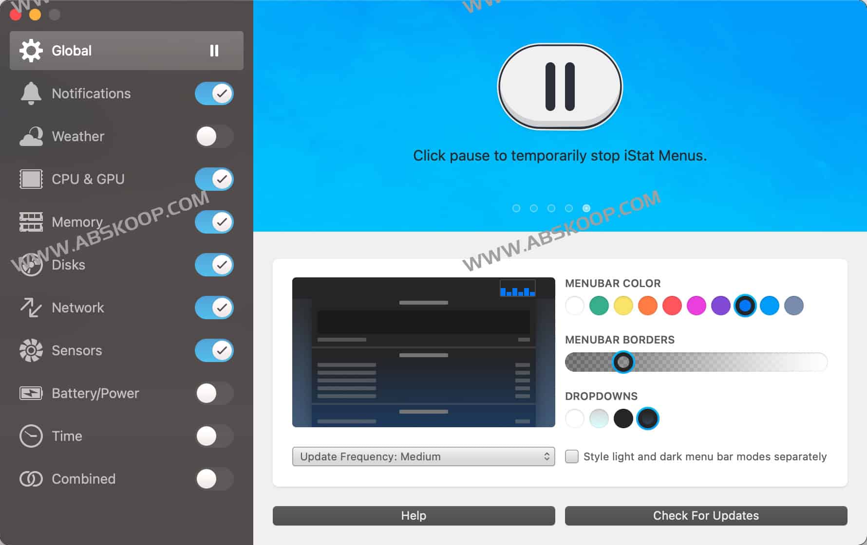 iStat Menus 激活码 + 软件下载