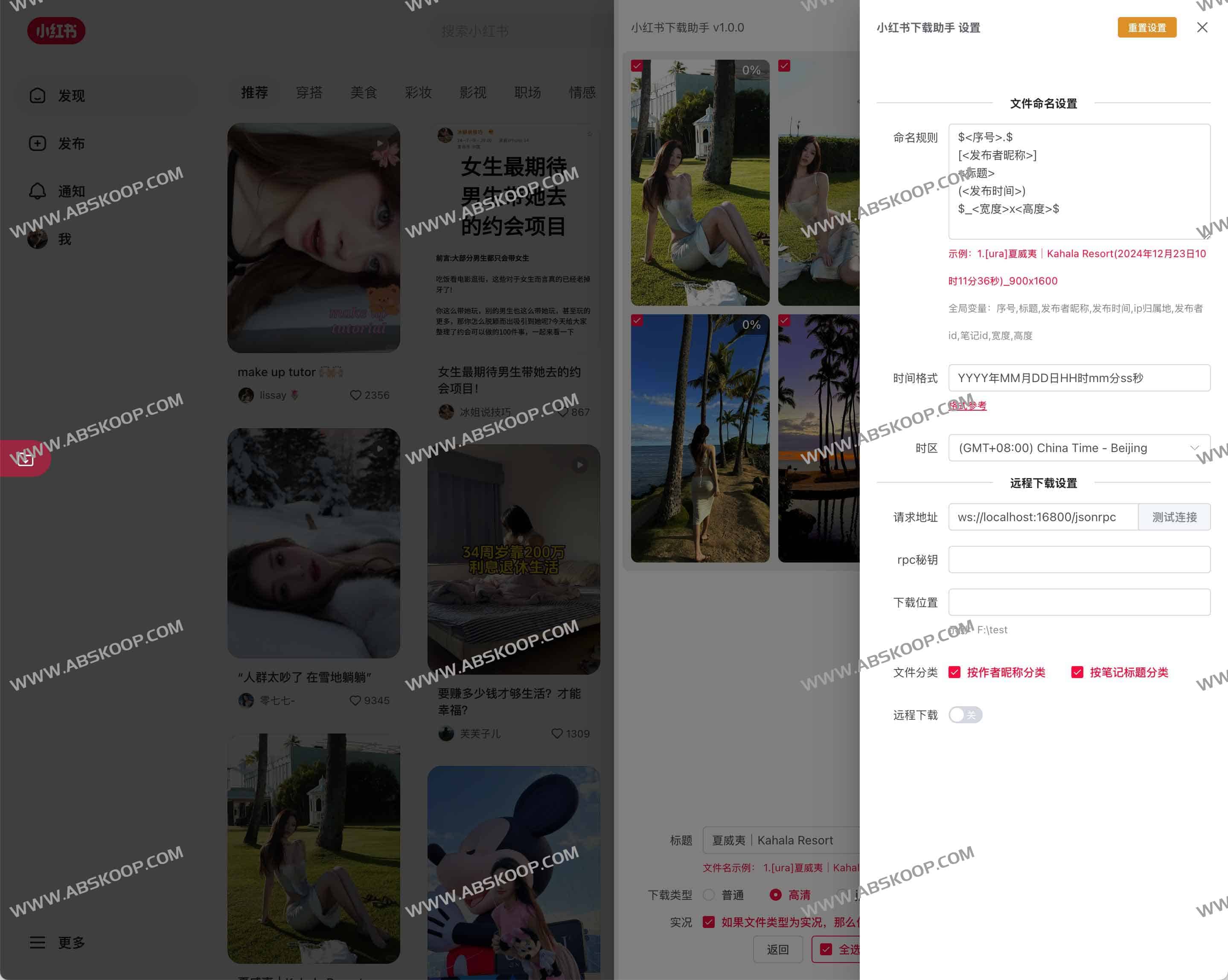 小红书下载助手：小红书图片、视频、实况下载工具