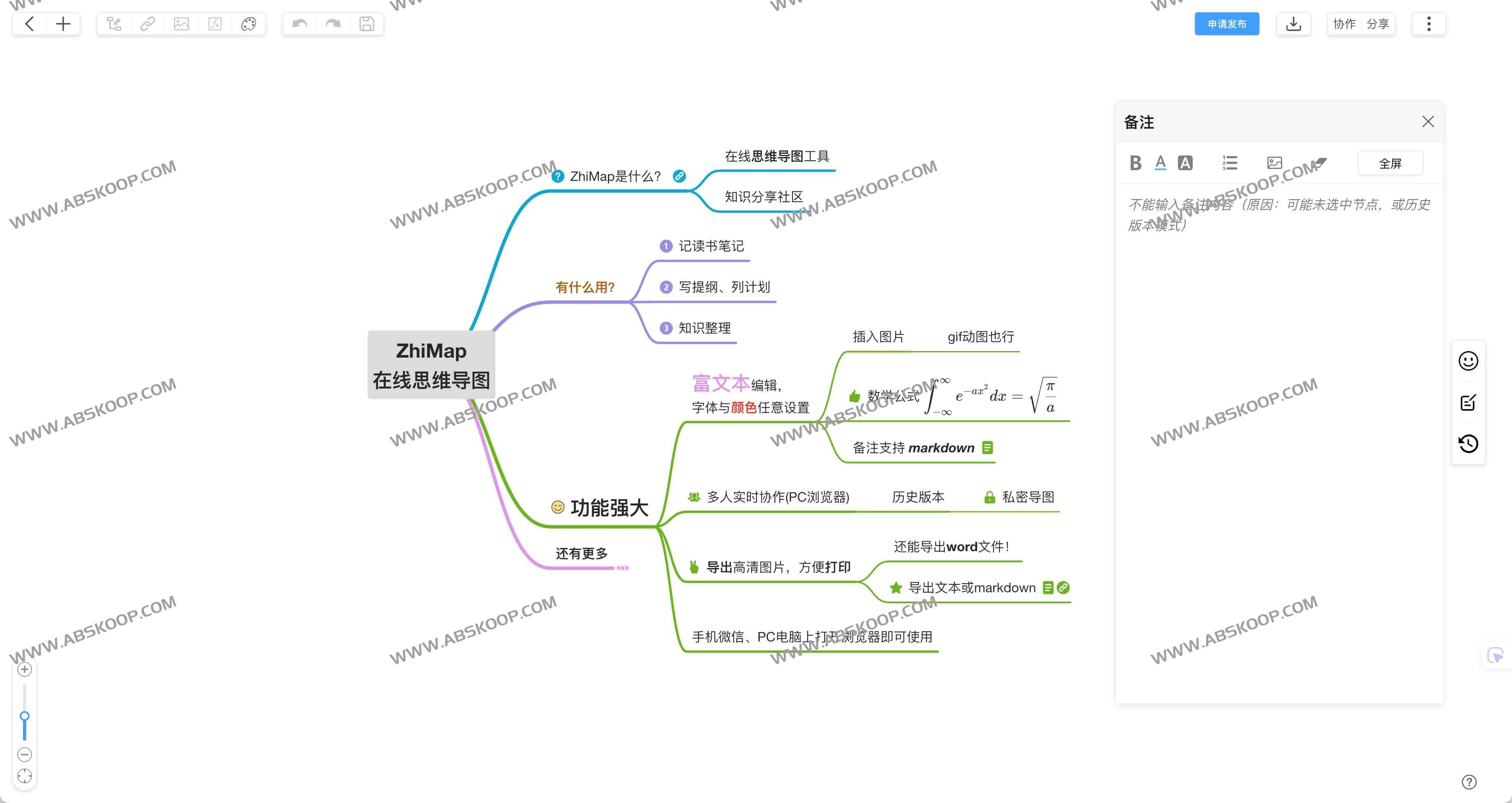 ZhiMap：免费在线思维导图 跨端实时协作