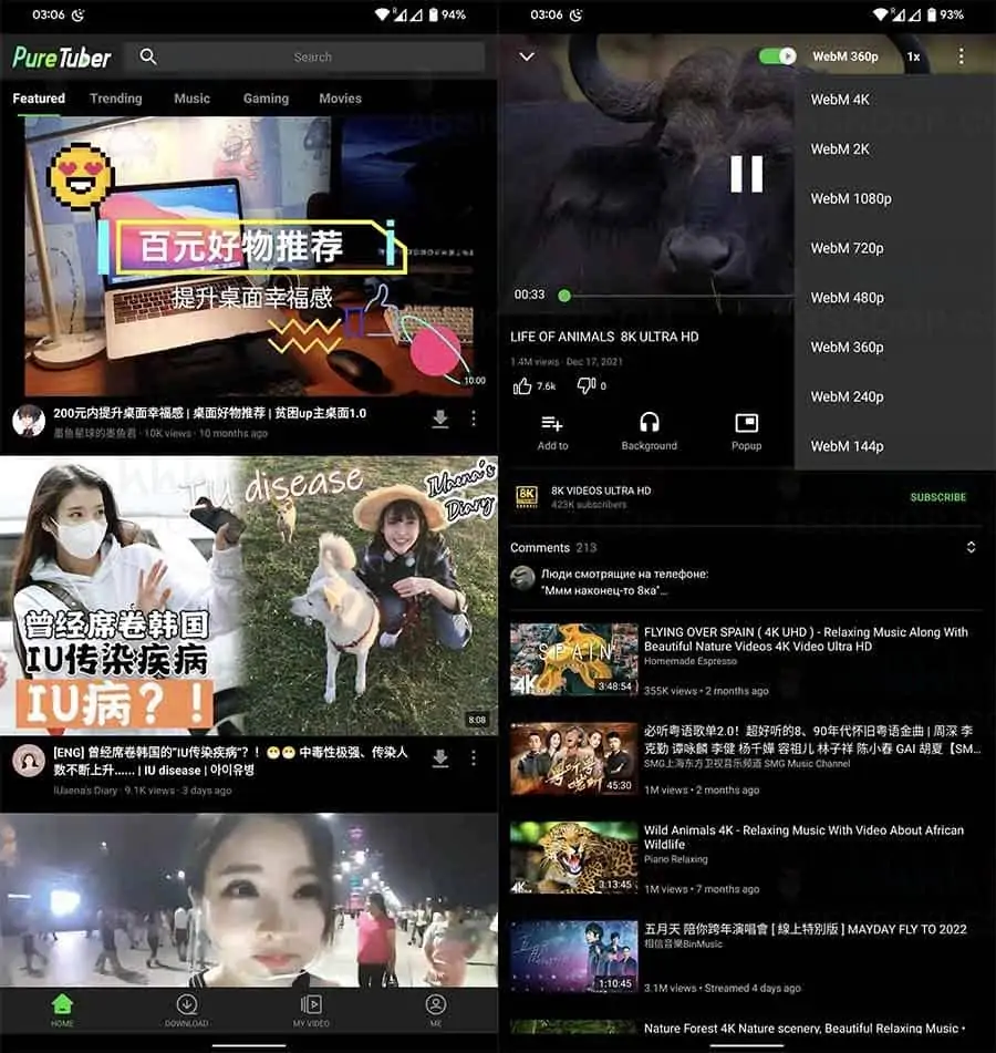 YouTube净版Pure Tuber v3.3.1.101