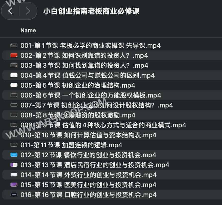 小白创业指南老板商业必修课