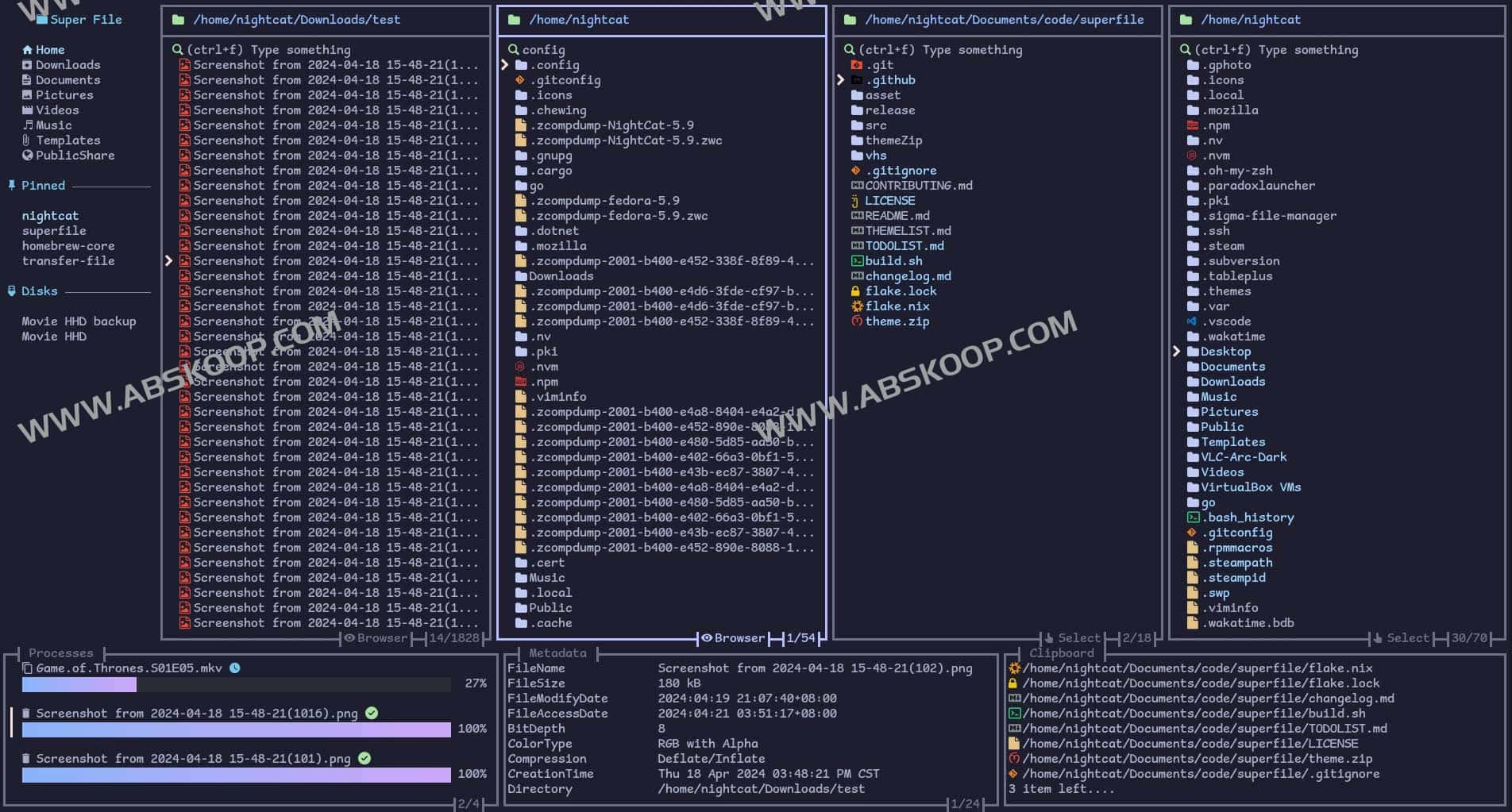 superfile-开源终端文件管理器