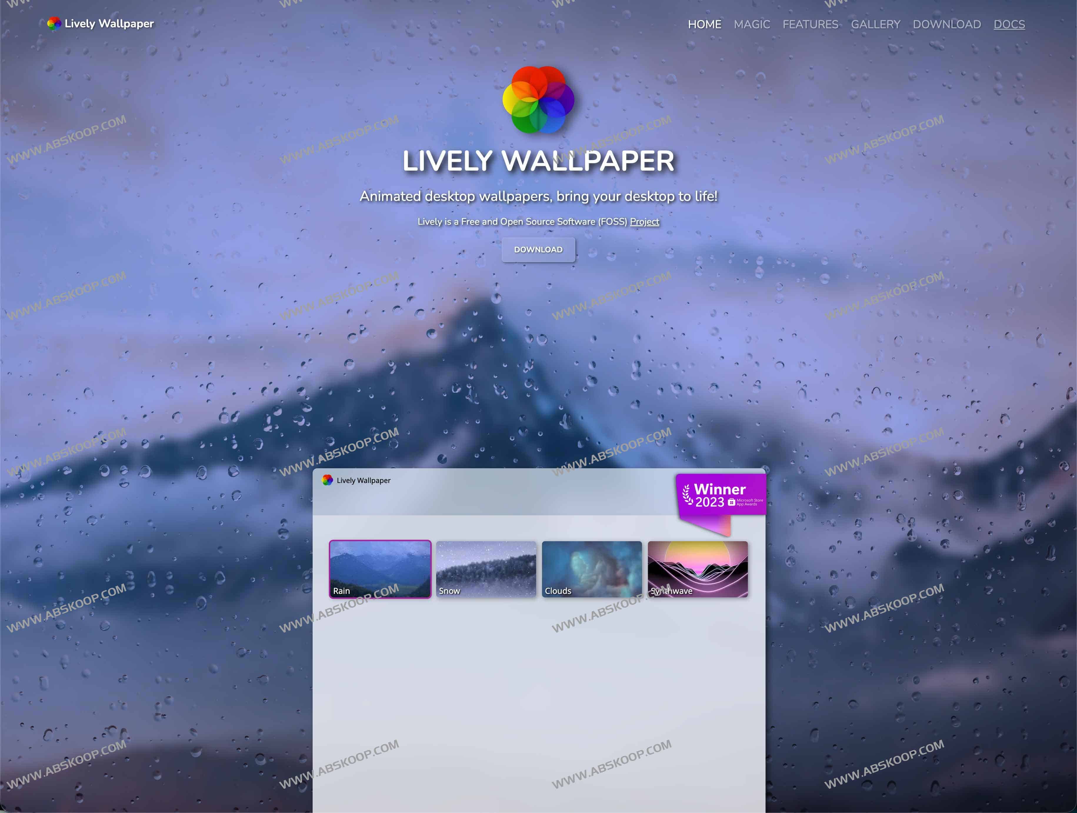 Lively Wallpaper：免费开源的桌面动态壁纸与屏保工具（多屏/超宽支持）