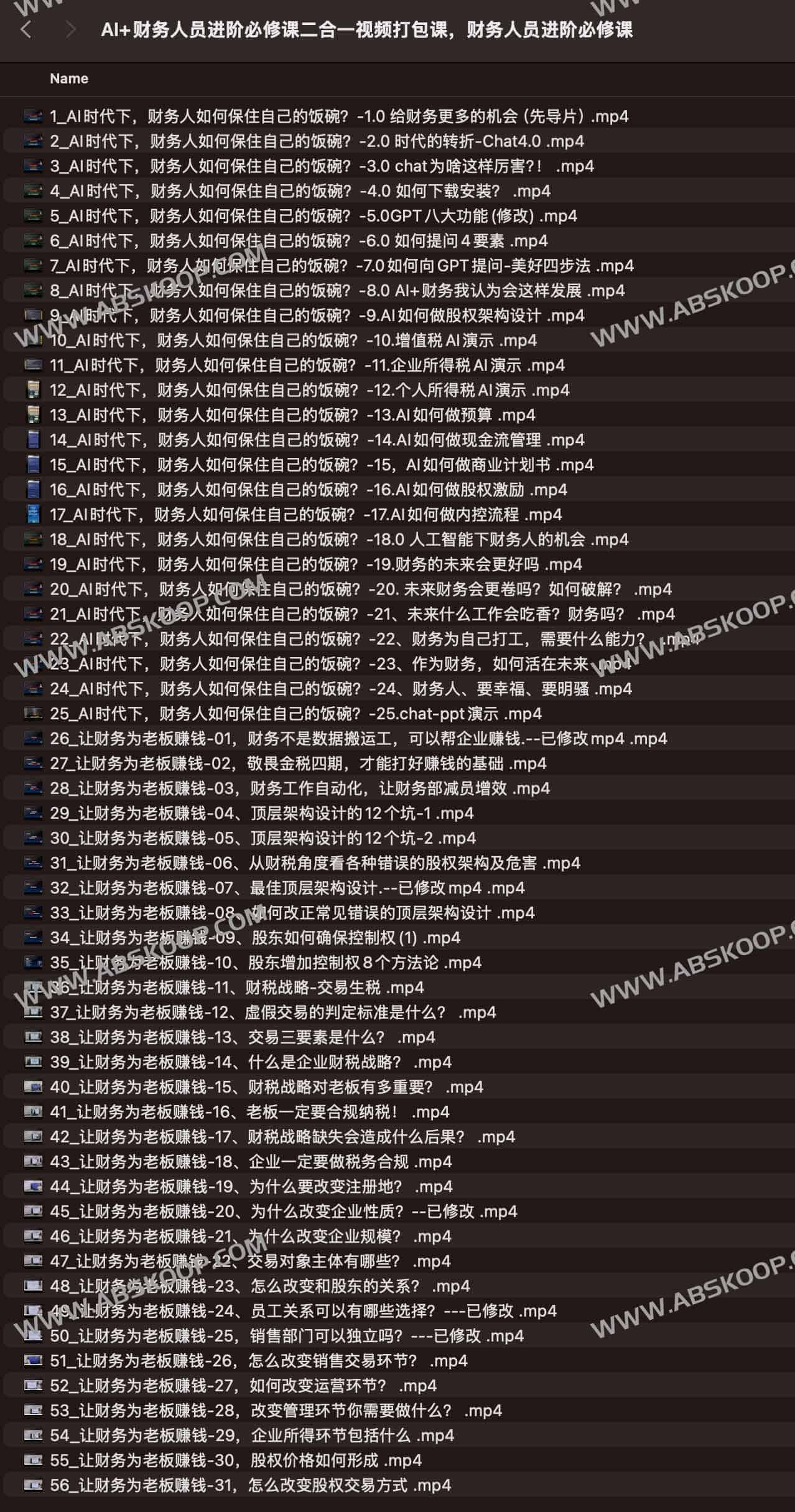 AI+财务人员进阶必修课二合一视频打包课，财务人员进阶必修课